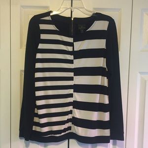 Worthington B&W Blouse
